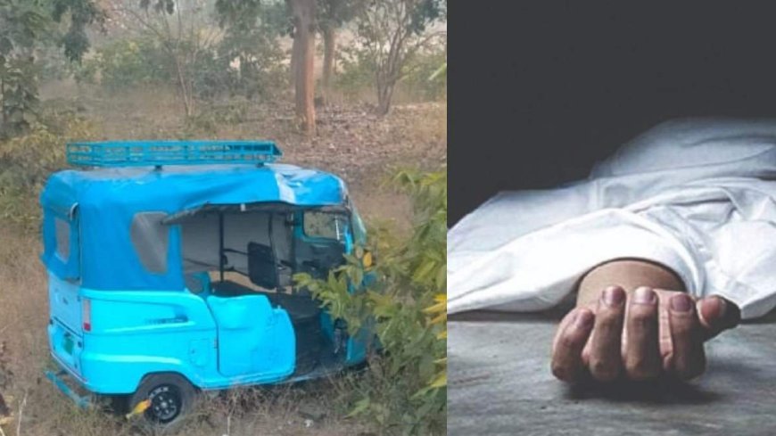 जांजगीर-चांपा में अनियंत्रित होकर पलटी ई-रिक्शा, 1 की मौत, 5 घायल