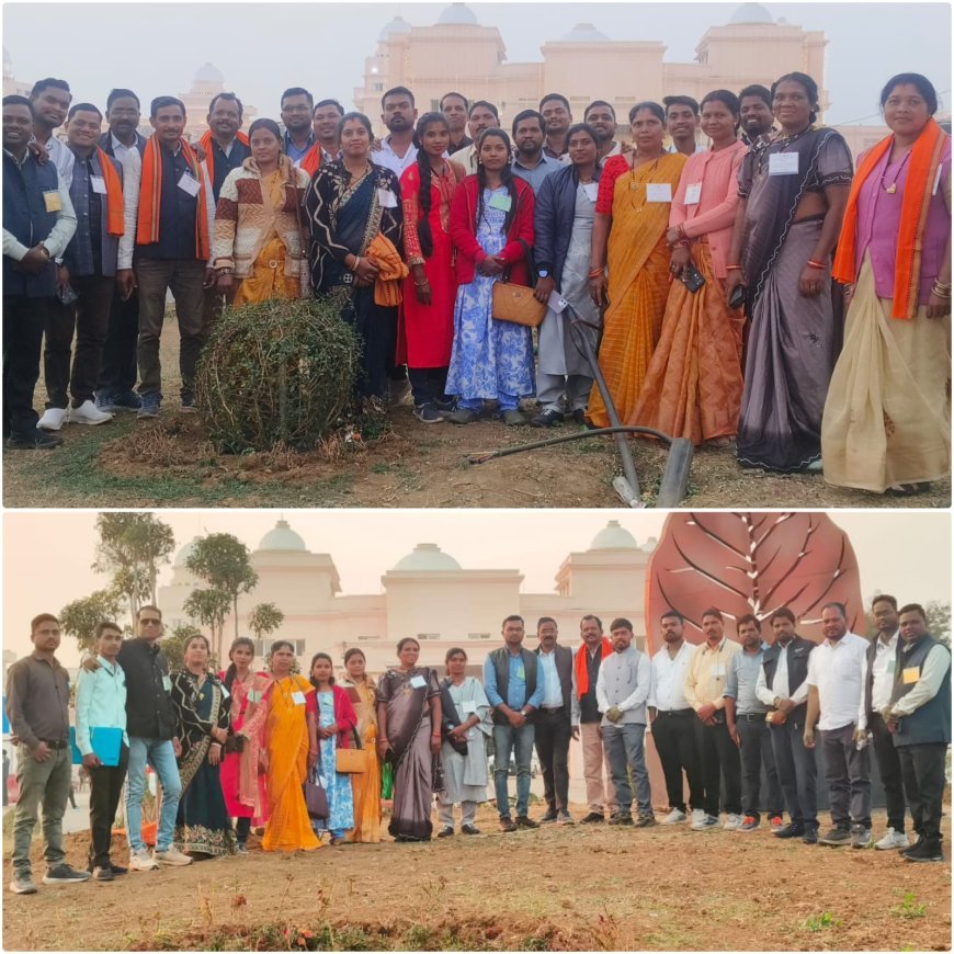 केशकाल के 150 भाजपा कार्यकर्ता विधायक नीलकंठ टेकाम के नेतृत्व में शीतकालीन सत्र की कार्यवाही देखने पहुंचे