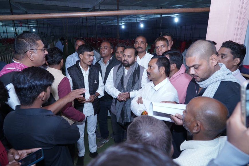 बेमेतरा के ग्राम नेवनारा में प्रस्तावित फैक्ट्री का विधायक दीपेश साहू ने किया कड़ा विरोध, किसानों की धरती पर प्रदूषण नहीं होने देंगे