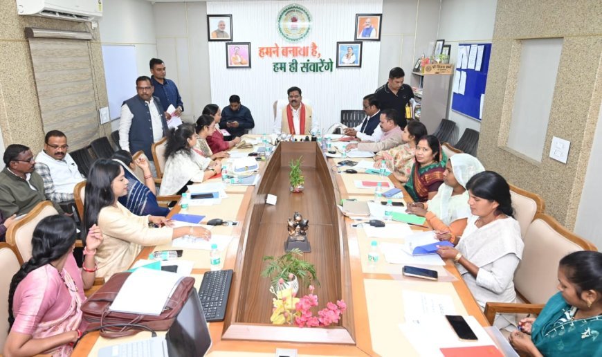 उप मुख्यमंत्री विजय शर्मा से जिला पंचायत अध्यक्षों की बैठक, वीबी-जी राम जी अधिनियम पर हुई विस्तृत चर्चा