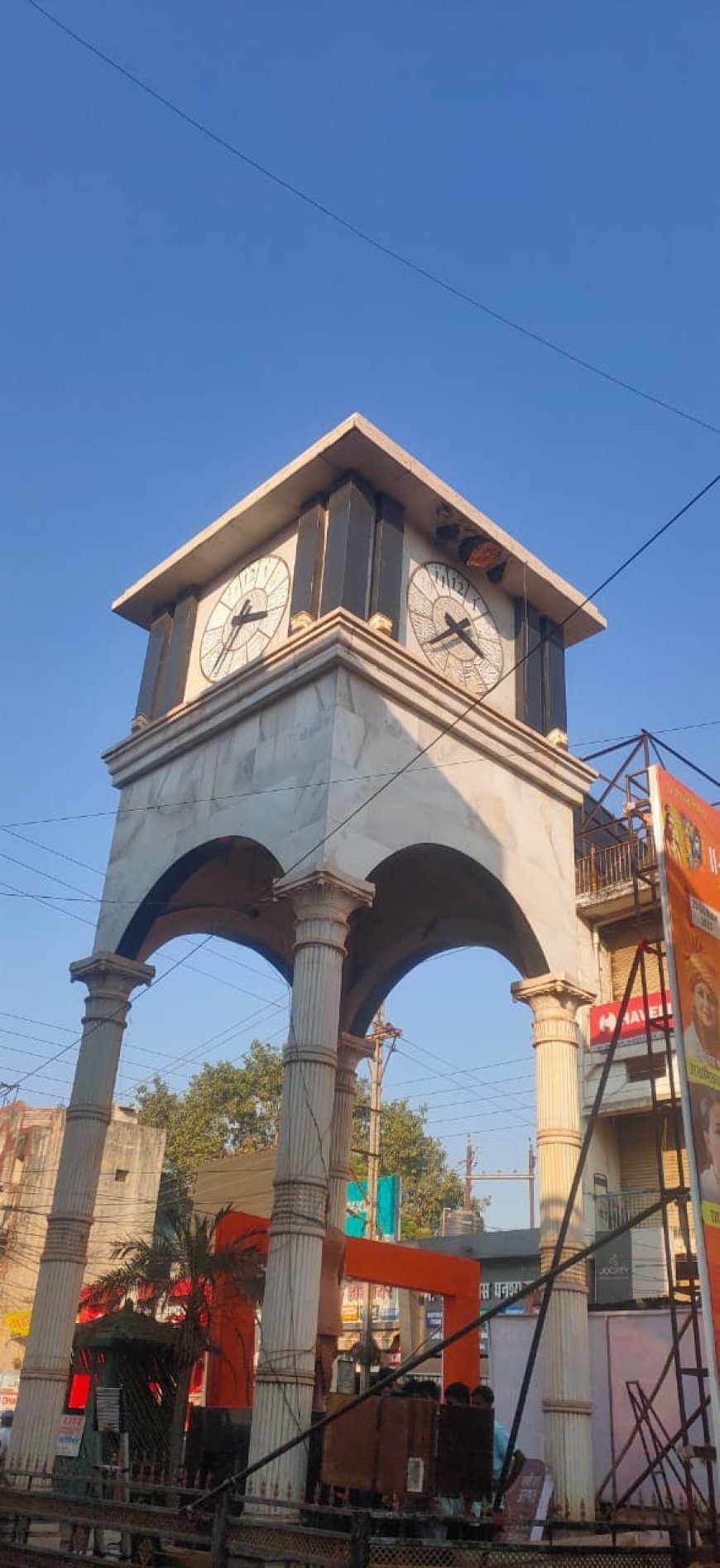 घड़ी चौक की बंद घड़ी फिर चली, महापौर रामू रोहरा के प्रयास रंग लाए