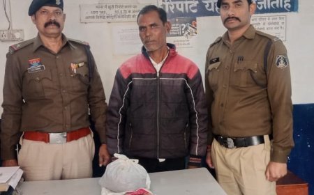 खरोरा पुलिस ने गांजा के साथ आरोपी विजय कुमार सेन को गिरफ्तार किया
