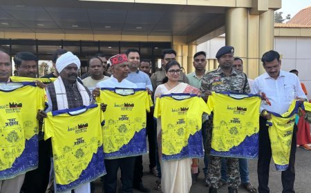 अबूझमाड़ पीस हाफ मैराथन के टी-शर्ट का हुआ विमोचन, 31 जनवरी को होगा पांचवें संस्करण का आयोजन