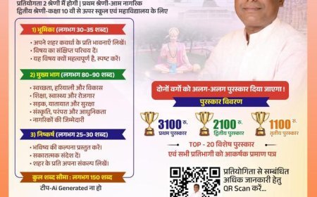 नगर पालिका कवर्धा की अनूठी पहल: ‘मेरे सपनों का कवर्धा’ विषय पर निबंध प्रतियोगिता का आयोजन