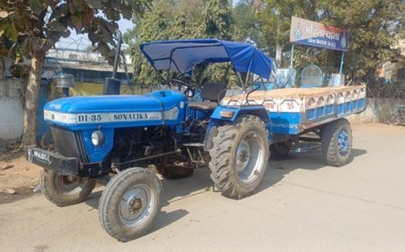 अवैध रेत परिवहन पर खनिज विभाग की सख्त कार्रवाई, ट्रैक्टर-ट्रॉली जब्त