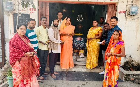 सोमनाथ स्वाभिमान पर्व 2026 के तहत शंकर नगर मंडल में ओंकार मंत्र जाप एवं पूजा-अर्चना सम्पन्न