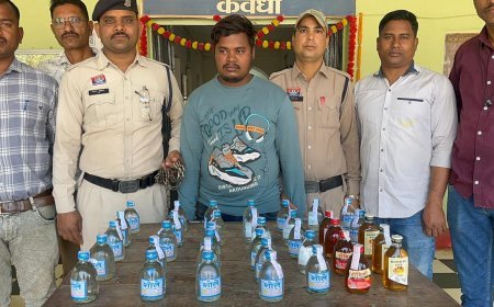 कबीरधाम पुलिस की कार्रवाई: अवैध मदिरा बिक्री करते आरोपी गिरफ्तार, भारी मात्रा में शराब जब्त