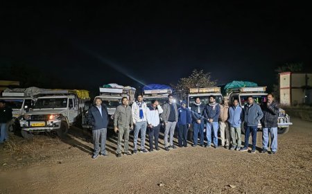 सरायपाली में अवैध धान परिवहन पर बड़ी कार्रवाई, 7 पिकअप वाहनों सहित 520 बोरी धान जब्त