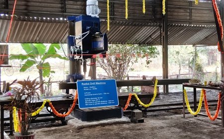 बिजलीकर्मियों के कौशल का कमाल: 60 साल पुरानी जर्मन रेडियल ड्रिल मशीन फिर हुई कार्यशील