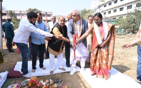 उत्तर विधानसभा में शिक्षा को नई दिशा: शासकीय कन्या महाविद्यालय देवेंद्र नगर में छात्रावास भवन का भूमिपूजन