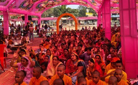 सराईपाली में 50 से अधिक परिवारों की हुई घर वापसी, प्रबल प्रताप सिंह जूदेव के नेतृत्व में वैदिक विधि से 104 लोगों ने किया सनातन धर्म में पुनः प्रवेश