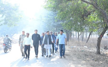 रायपुर पश्चिम को बड़ी सौगात: जरवाय में 9 करोड़ से बनेगा भव्य अमृत उद्यान, विधायक राजेश मूणत ने किया स्थल निरीक्षण