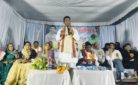 ग्राम बारूका में शाकम्भरी महोत्सव का भव्य आयोजन, विधायक रोहित साहू का जोरदार स्वागत, विकास कार्यों की कई घोषणाएं