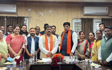 उपमुख्यमंत्री विजय शर्मा का जिला पंचायत रायपुर निरीक्षण, 25 लाख रुपए से नवीनीकरण की घोषणा