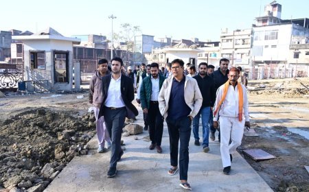 वित्त मंत्री ओपी चौधरी ने रायगढ़ की विकास परियोजनाओं का किया निरीक्षण, एक वर्ष में बदलेगी शहर की तस्वीर