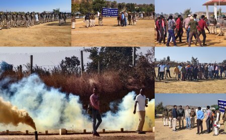 कानून-व्यवस्था को लेकर पुलिस पूरी तरह मुस्तैद, मनेंद्रगढ़ में हुआ भव्य ‘बलवा ड्रिल’ अभ्यास