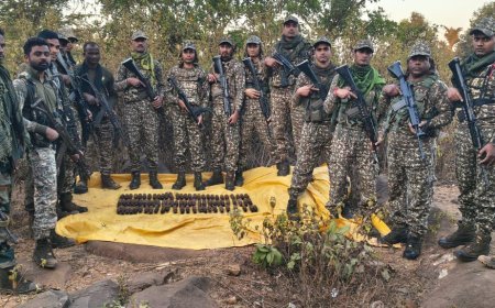 नारायणपुर में नक्सल विरोधी अभियान को बड़ी सफलता, सघन सर्च अभियान में नक्सली सामग्री बरामद