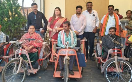 पंडरिया विधायक भावना बोहरा ने 07 दिव्यांगजनों को सहायक उपकरण वितरित किए