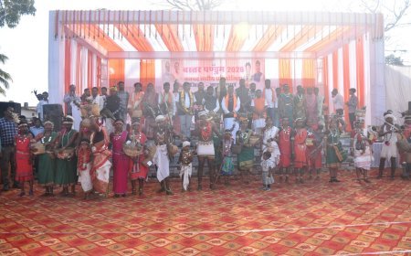 बस्तर पंडुम 2026 के रंग में रंगा विकासखंड नारायणपुर, बेनूर में दिखी आदिवासी कला और परंपरा की भव्य झलक