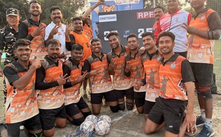 नक्सल प्रभावित क्षेत्र के युवा राजकुमार कचलाम का राष्ट्रीय हैंडबॉल प्रतियोगिता में चयन, जिले में खुशी की लहर