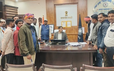 जनता की मूलभूत सुविधाओं की लंबित राशि की मांग को लेकर जनप्रतिनिधियों ने कलेक्टर को सौंपा ज्ञापन