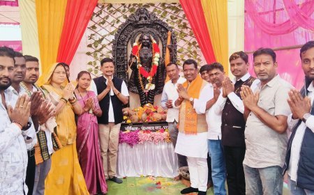 ग्राम कसेरु में श्रीमद् भागवत ज्ञान यज्ञ सप्ताह का भव्य आयोजन, विधायक रोहित साहू हुए शामिल, शीतला मंदिर को 15 लाख की सौगात