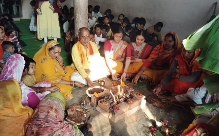 सरस्वती शिशु मंदिर, गाजनड़ोह में बसंत पंचमी पर्व हर्षोल्लास के साथ मनाया गया