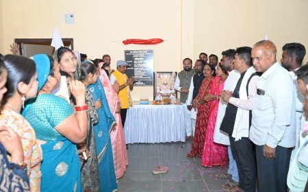 विधायक दीपेश साहू ने अपने जन्मदिन पर 25 लाख की लागत से बने सामुदायिक भवन का किया लोकार्पण