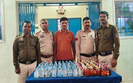 कबीरधाम पुलिस की बड़ी कार्रवाई, थाना पिपरिया क्षेत्र से 21.780 बल्क लीटर अवैध शराब जप्त, आरोपी गिरफ्तार