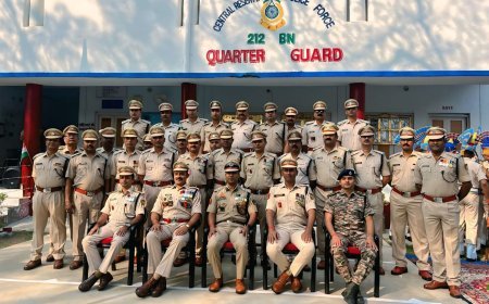 212 बटालियन सीआरपीएफ मुख्यालय में 77वां गणतंत्र दिवस हर्षोल्लास और देशभक्ति के साथ मनाया गया