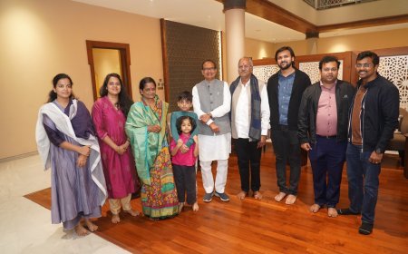 केंद्रीय कृषि मंत्री शिवराज सिंह चौहान ने सांसद बृजमोहन अग्रवाल के कार्यालय की सराहना की