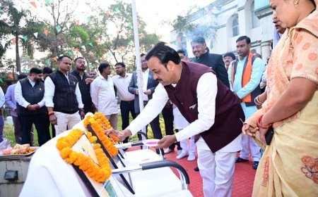 जिला पंचायत कबीरधाम में हर्षोल्लास के साथ मनाया गया 77वां गणतंत्र दिवस