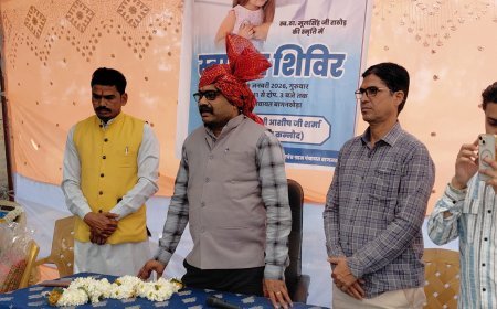 ग्राम पंचायत बागनखेड़ा में स्व. ठाकुर मूलसिंह जी राठौड़ की स्मृति में निःशुल्क स्वास्थ्य शिविर का आयोजन