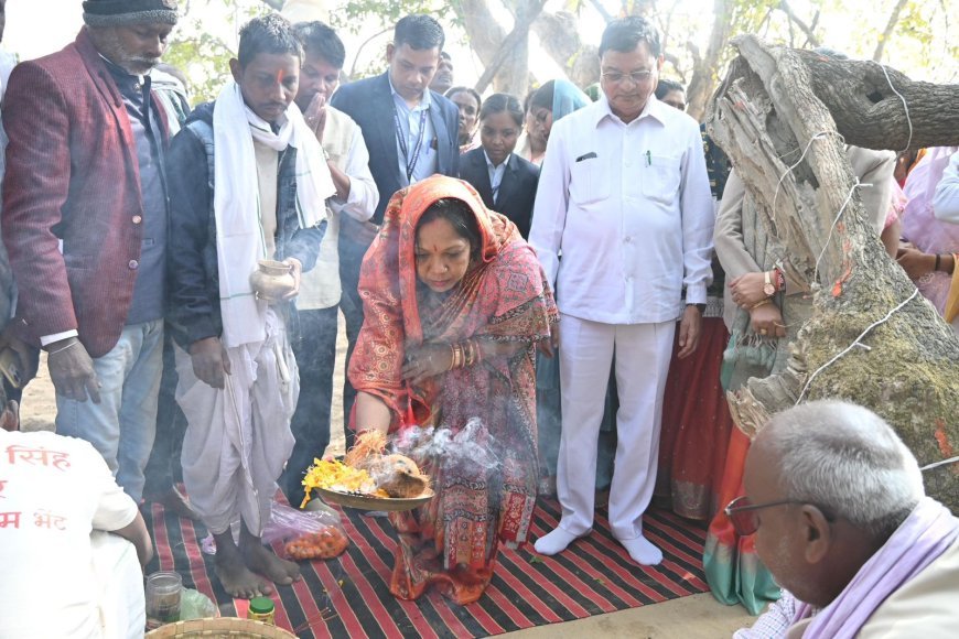 कोरबा के सलोरा-दर्राभाठा में सार्वजनिक बार महोत्सव का शुभारंभ, कौशल्या साय व मंत्री लखन देवांगन हुए शामिल