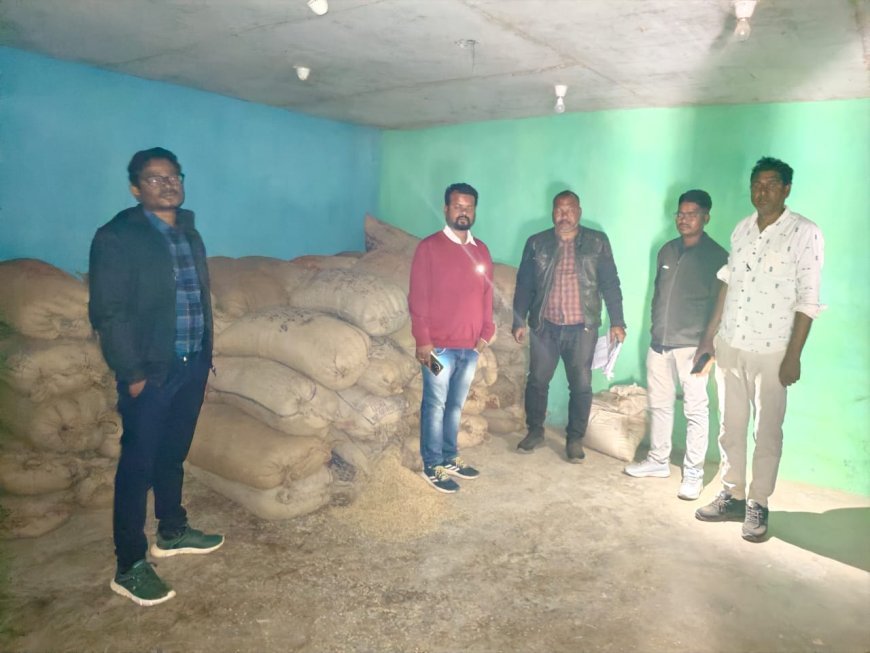 अम्बिकापुर में अवैध धान भंडारण एवं परिवहन पर प्रशासन की कार्रवाई, 2712.8 क्विंटल धान और 2 वाहन जब्त