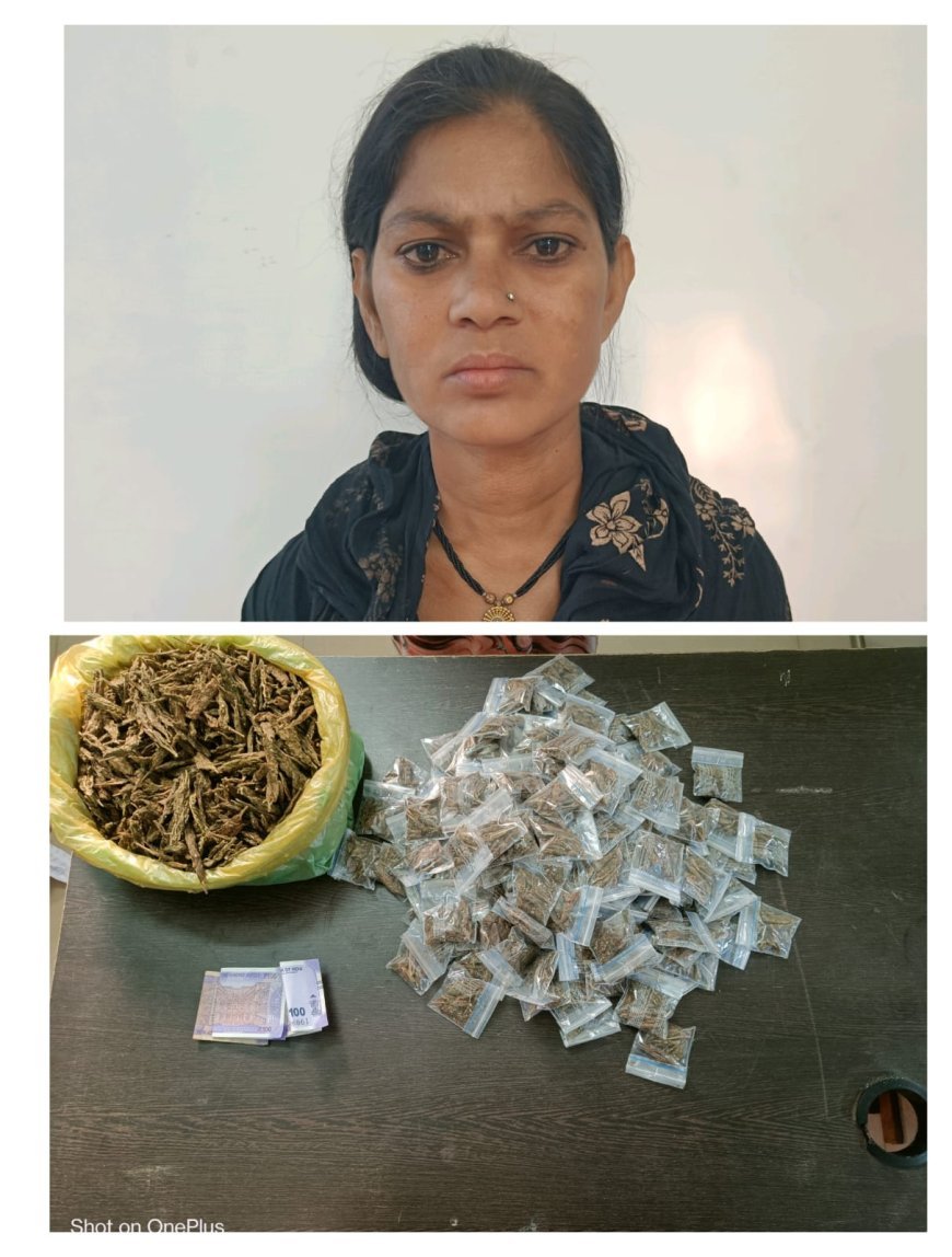 ऑपरेशन “निश्चय” के तहत रायपुर पुलिस की कार्रवाई, गांजा के साथ महिला आरोपी प्रिया मरकाम गिरफ्तार