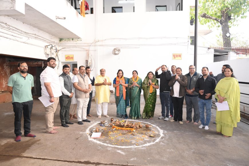 जगन्नाथ मंदिर परिसर में 10 सीटर सार्वजनिक शौचालय निर्माण का भूमिपूजन, स्वच्छता को मिली नई गति