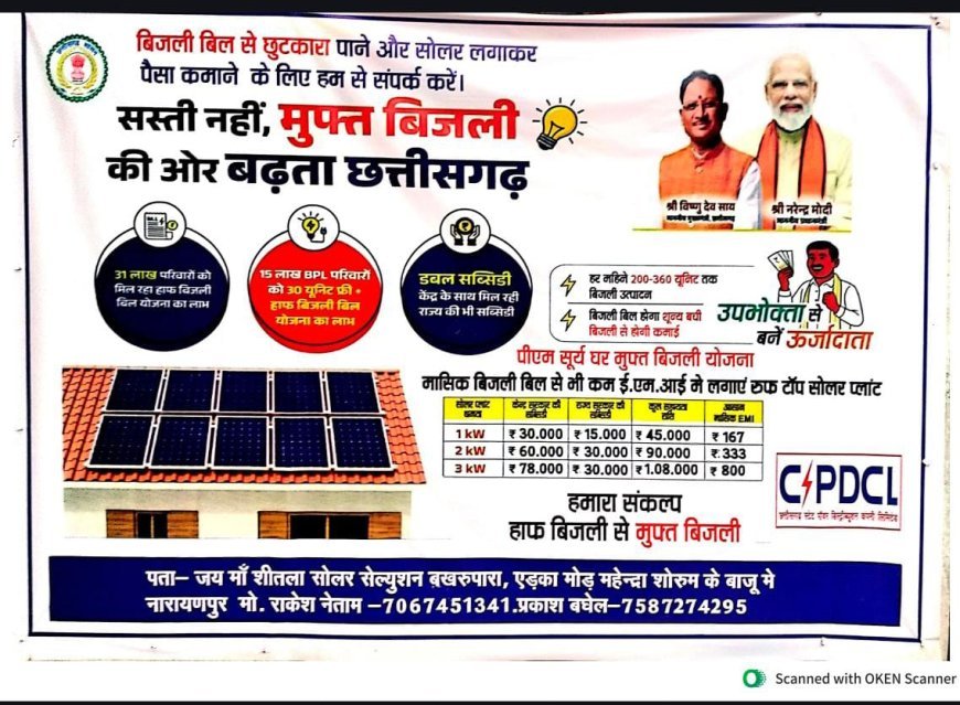 सस्ती नहीं, मुफ्त बिजली की ओर बढ़ता छत्तीसगढ़, जनकल्याण से रच रहा विकास की नई इबारत