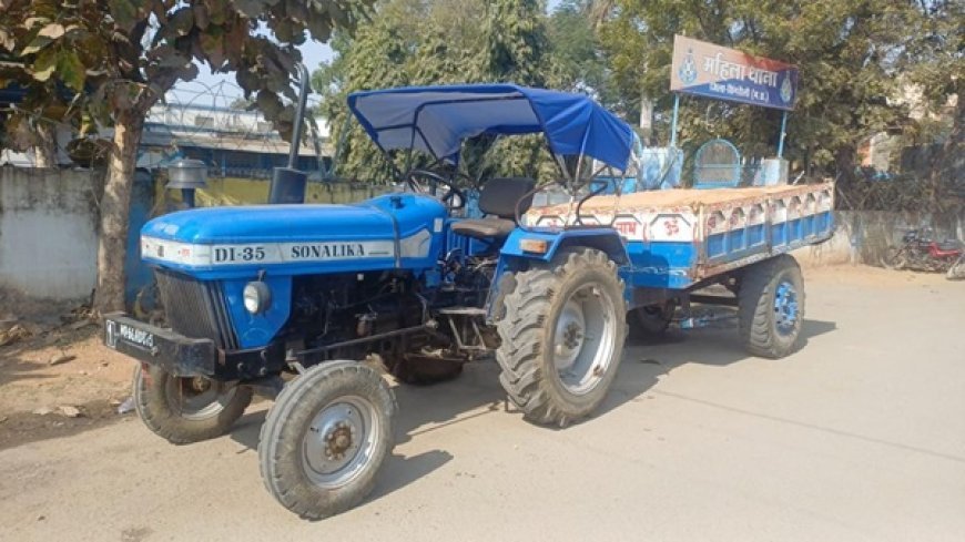 अवैध रेत परिवहन पर खनिज विभाग की सख्त कार्रवाई, ट्रैक्टर-ट्रॉली जब्त