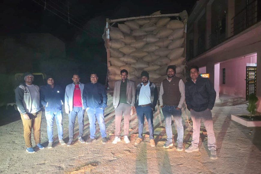 सक्ती में अवैध धान परिवहन पर राजस्व विभाग की बड़ी कार्रवाई, ट्रक सहित सैकड़ों बोरी धान जब्त