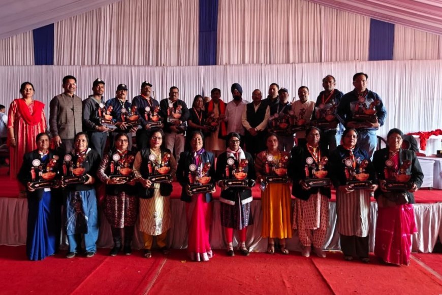 प्रथम राष्ट्रीय रोवर-रेंजर जंबूरी में उत्कृष्ट सेवाएं देने वाले रोवर-रेंजरों व लीडर्स हुए सम्मानित