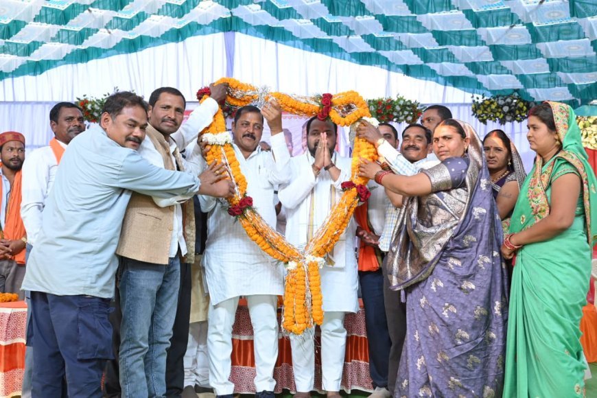 ग्राम पंचायत डंगनिया (ब) में 55 लाख से अधिक के विकास कार्यों की सौगात, विधायक दीपेश साहू ने किया लोकार्पण व भूमि पूजन