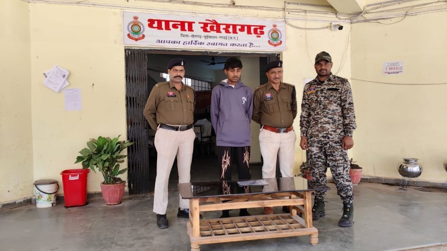 दाऊचौरा पुल पर चाकू लहराकर दहशत फैलाने वाला युवक गिरफ्तार, आर्म्स एक्ट के तहत कार्रवाई