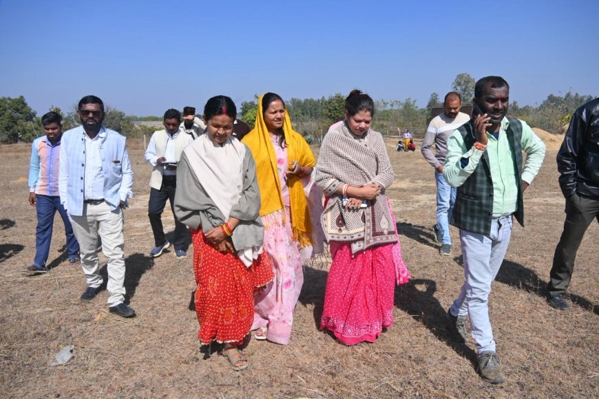 मुख्यमंत्री विष्णु देव साय के सूरजपुर आगमन की तैयारी तेज, मंत्री लक्ष्मी राजवाड़े ने कर्मा प्रतियोगिता स्थल का किया निरीक्षण
