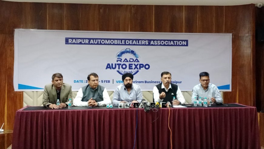 छत्तीसगढ़ में ऑटोमोबाइल क्रांति: मुख्यमंत्री विष्णुदेव साय करेंगे ‘राडा ऑटो एक्सपो 2026’ का भव्य शुभारंभ, रोड टैक्स में 50% की ऐतिहासिक छूट
