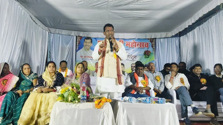 ग्राम बारूका में शाकम्भरी महोत्सव का भव्य आयोजन, विधायक रोहित साहू का जोरदार स्वागत, विकास कार्यों की कई घोषणाएं