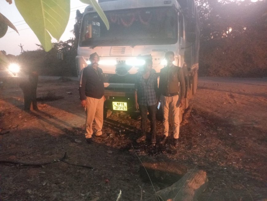 अवैध खनिज परिवहन पर खनिज अधिकारी आकांक्षा पटेल की सख्त कार्रवाई, दो डंफर जब्त