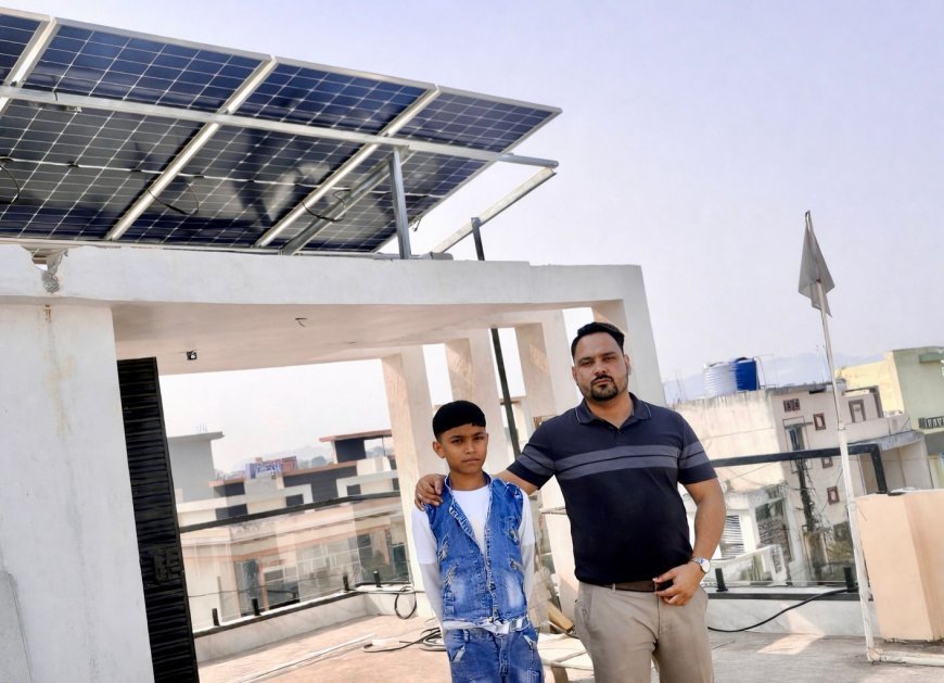 पीएम सूर्यघर योजना से दीपक पटेल को मिली मुफ्त बिजली, सोलर पैनल से बिजली बिल हुआ शून्य