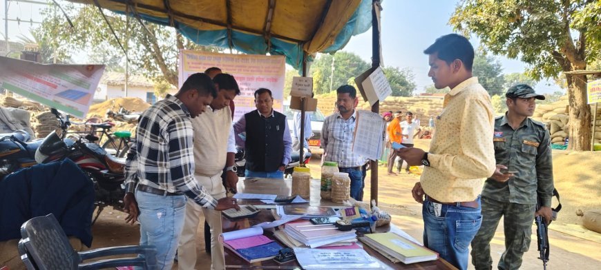 जिला पंचायत सीईओ ने नगरी क्षेत्र के धान खरीदी केंद्रों का किया निरीक्षण, किसानों की सुविधाओं पर दिया जोर