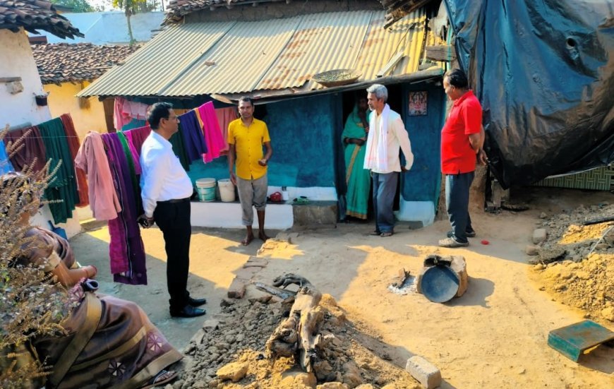 जनपद पंचायत बालोद के सीईओ ने पीएम आवास योजना ग्रामीण के निर्माणाधीन आवासों का किया निरीक्षण